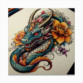 Dragon Tattoo Design 1 Stampe su tela