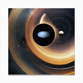 Rings Of Saturn Canvas Print