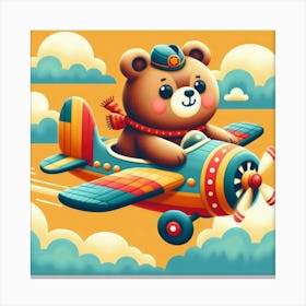 Bear Takes Flight Canvas Print