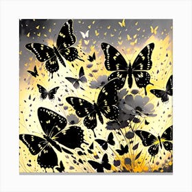 Butterflies In Flight Canvas Print