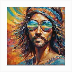 Hippie Man Canvas Print