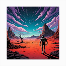 Robot Astronaut Canvas Print