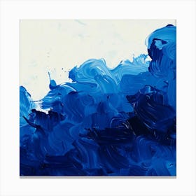 Abstract Blue Painting Canvas Print