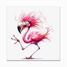 Pink Flamingo Canvas Print