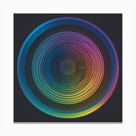 Rainbow Circle Canvas Print