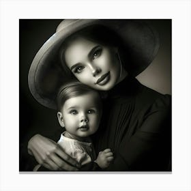 Mother And Child Happy Mother's Day 23 Canvas Print