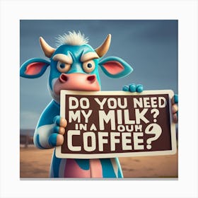 My Milk In Your Coffee Canvas Print