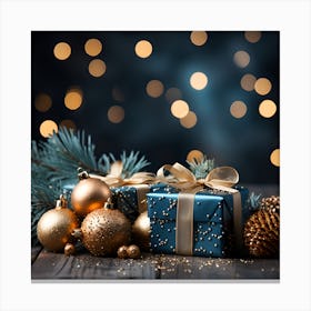Elegant Christmas Gift Boxes Series014 Canvas Print