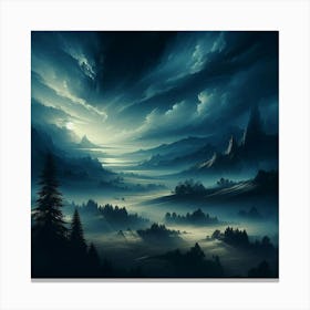 Dark Fantasy Landscape 1 Canvas Print