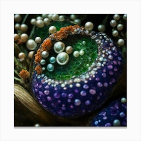 Pearls On A Rock Canvas Print