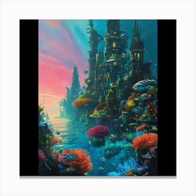 Underwater City Canvas Print