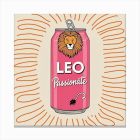 Leo Passionate 4 Canvas Print