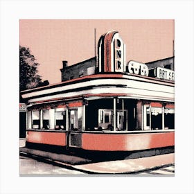 One Diner Canvas Print