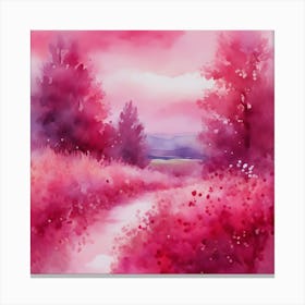 Watercolor Painting Canvas Print