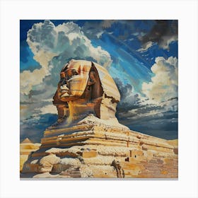 A Sphinx In Giza Oil Painting Illustration 1719991943 3 Canvas Print