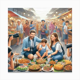 Discover New Flavors and Filming Tips at the Globetrotting Family Food Fair Canvas Print