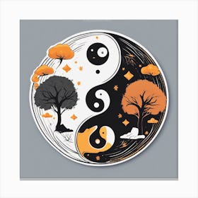 Yin And Yang 2 Canvas Print