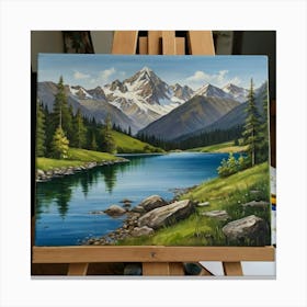 Mountain Lake 12 Canvas Print