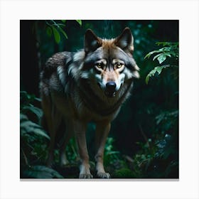 Night Wolf Canvas Print