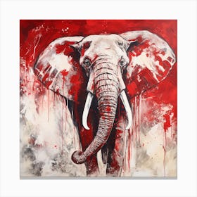 Bloody Elephant Canvas Print