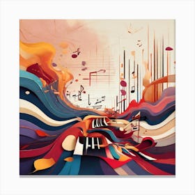 Abstract Music Canvas Print
