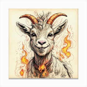 Goat Of Fire 26 Canvas Print