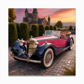 Classic Cars Hyper Realistic (1) Canvas Print