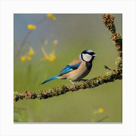 Tit on branch 1 Canvas Print