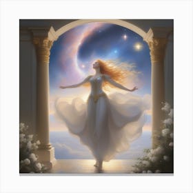 Angel In The Sky Canvas Print