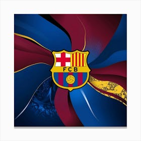 FC Barcelona Logo Wall Art 11 Canvas Print