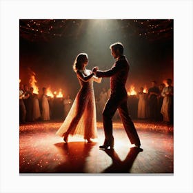 Dance Of The Flames 2 Canvas Print