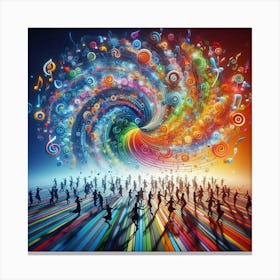 Abstract Music Concept Canvas Print