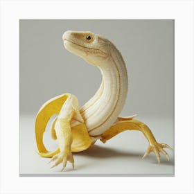 Lizard Made Of Bananas Canvas Print