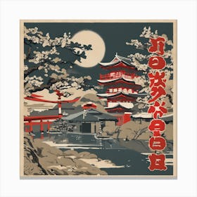 Japanese Pagoda 5 Canvas Print