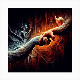 Demons And Angels 1 Canvas Print