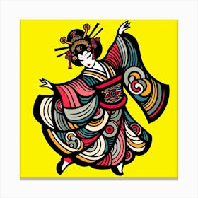 Japan Geisha Visual 61 Canvas Print