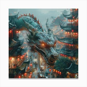 The great Dragon 3 Canvas Print