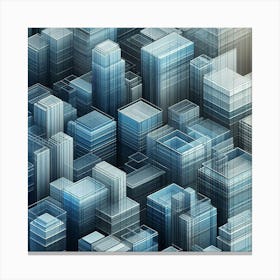 Abstract Cityscape 2 Canvas Print