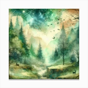 Forest Scene Canvas Print