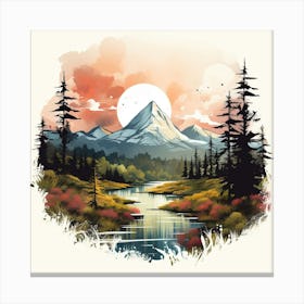 Landscape Painting Canvas Print