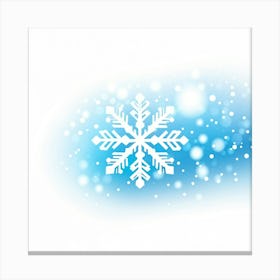 Snowflake Background Canvas Print