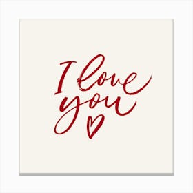 I Love You 1 Canvas Print