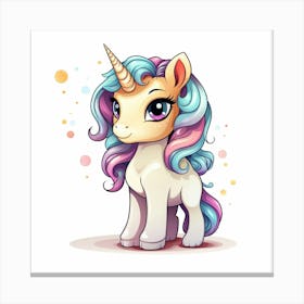 Cute Unicorn 529 Canvas Print