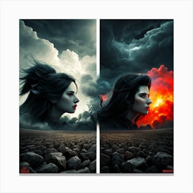 Heaven And Hell Canvas Print