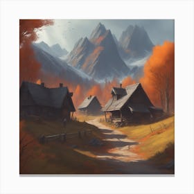 Autumn Village 36 Canvas Print