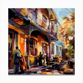 New Orleans Street Scene 3 Canvas Print