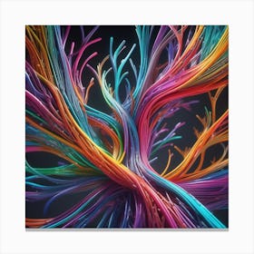 Colorful Tree 2 Canvas Print