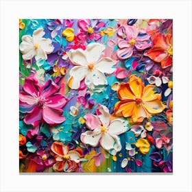 Colorful Flowers 35 Canvas Print