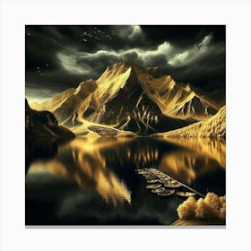 Golden Mountains Canvas Print