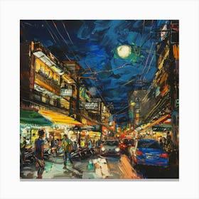 Night In Bangkok Canvas Print